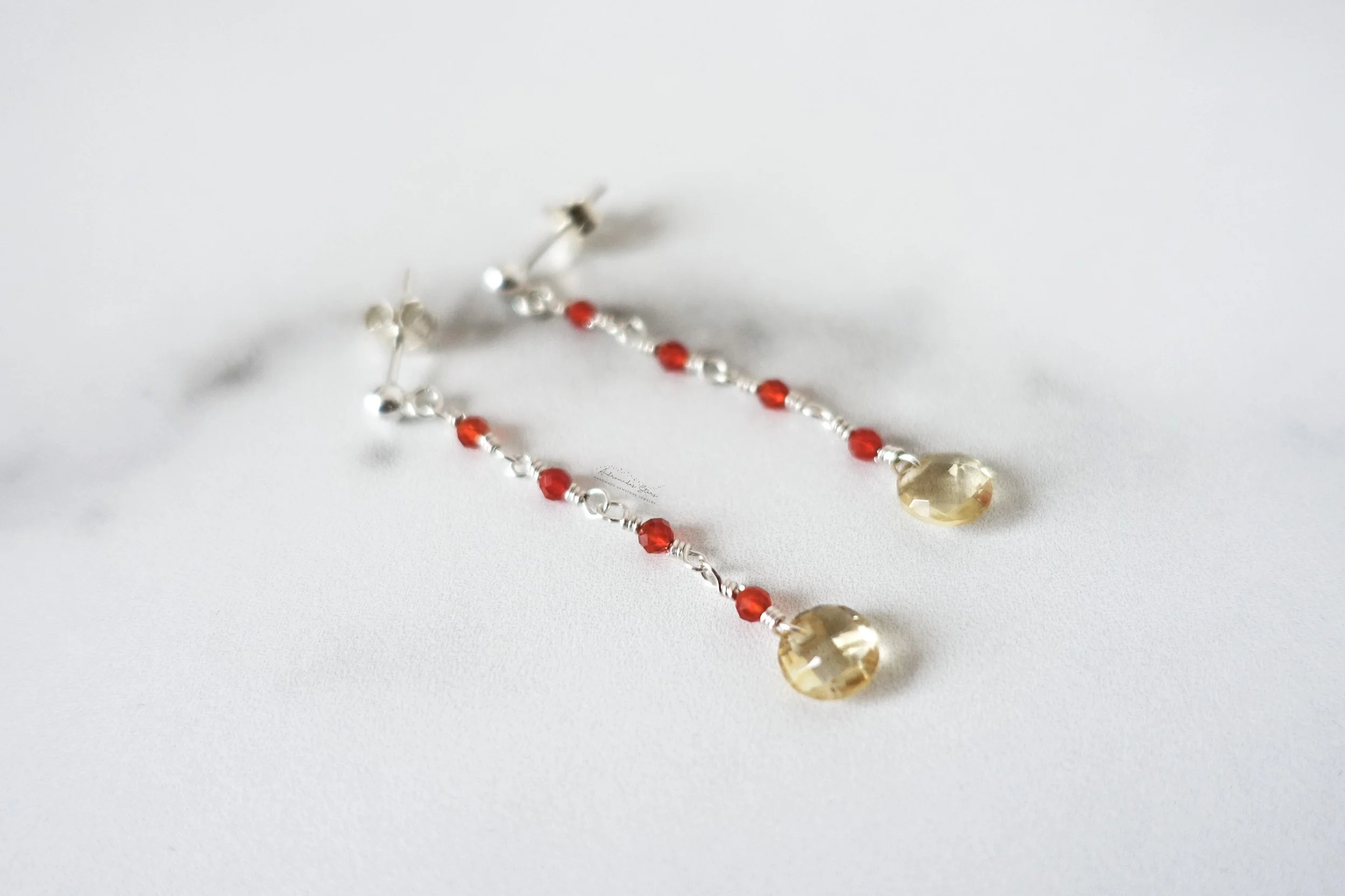 citrine carnelian earrings ss close up.jpg