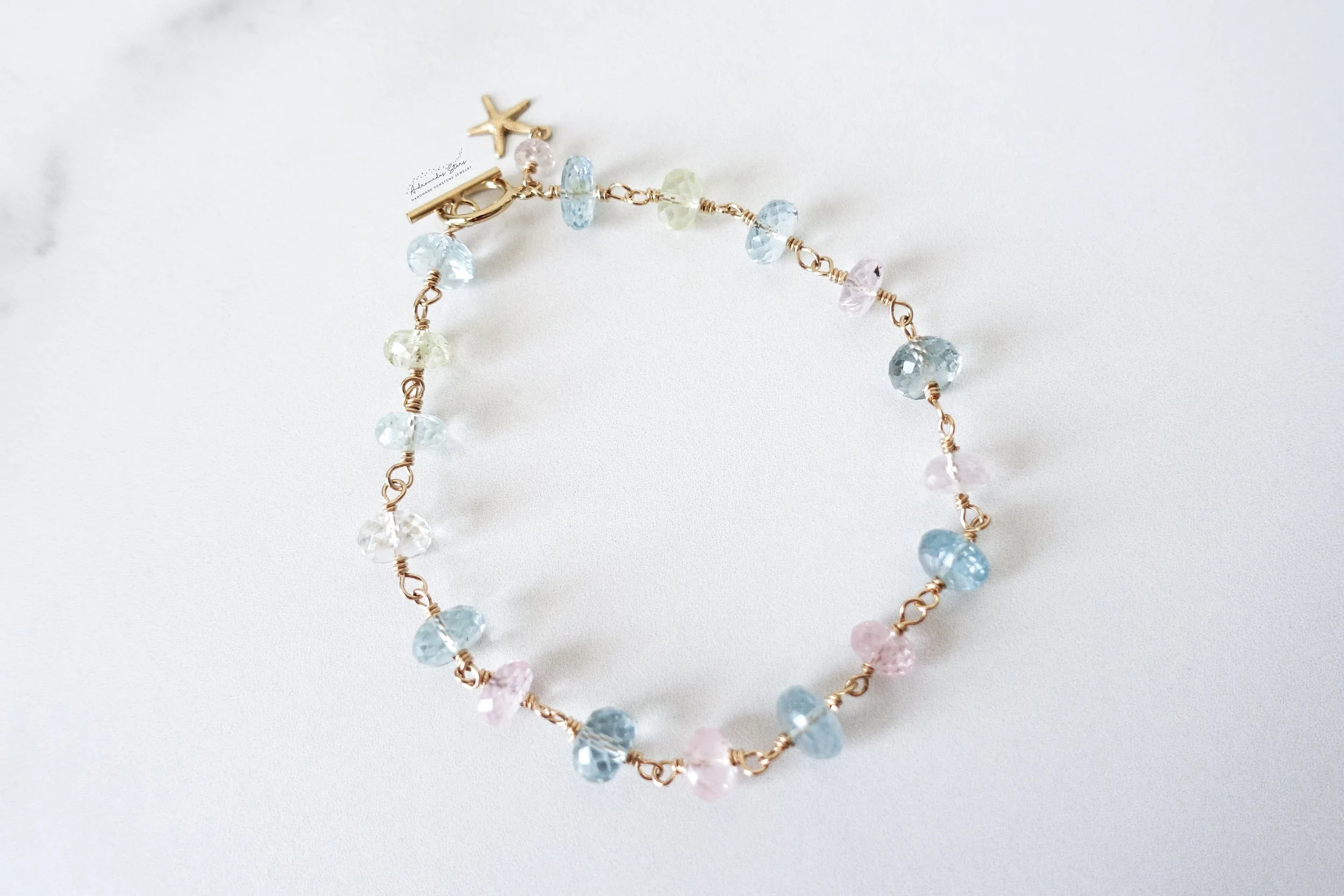 aquamarine morganite bracelet gf starfish birds eye view full.jpg