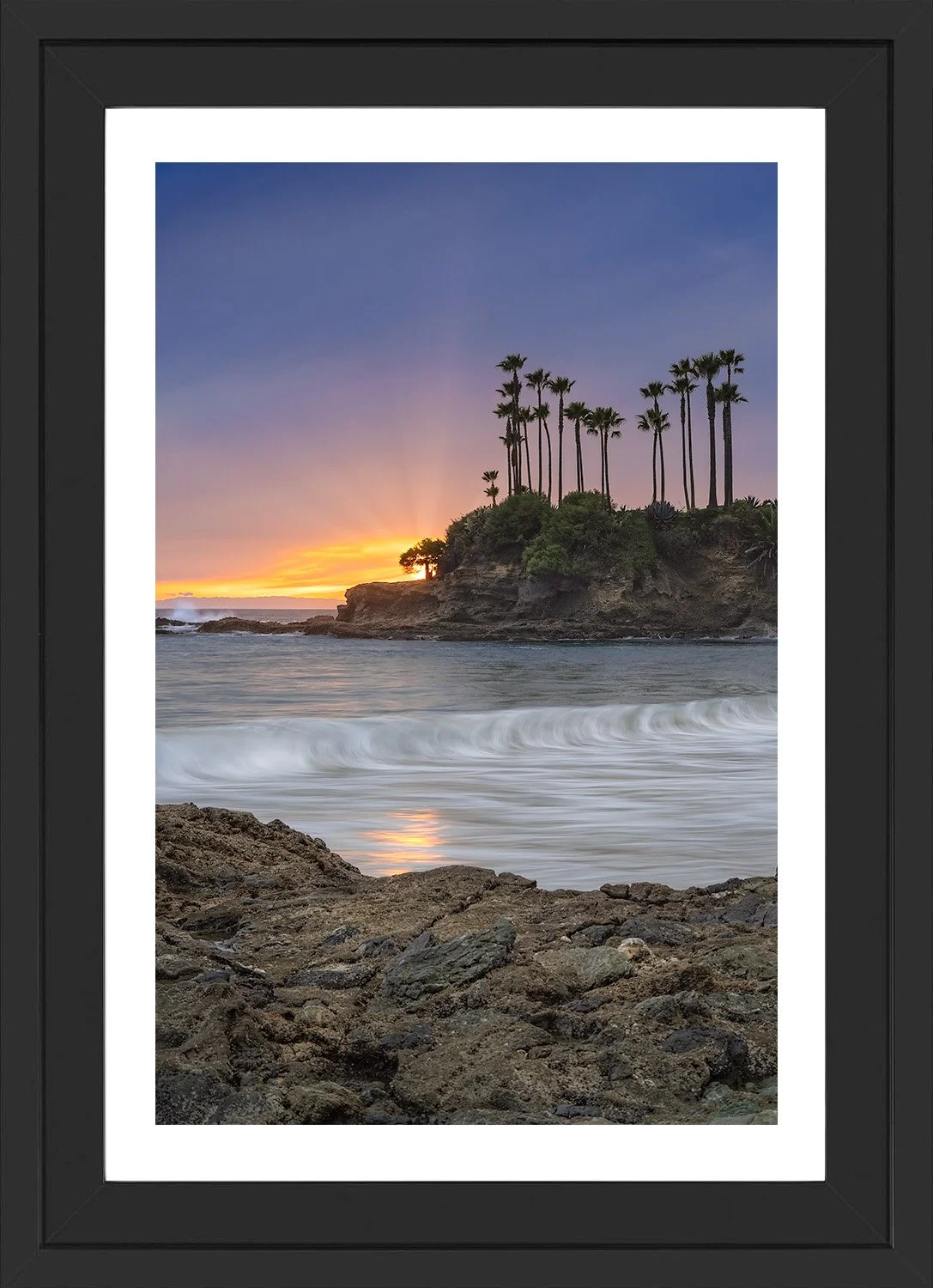 Shaws-Cove-Sunset-11x17-Black-Frame.jpg