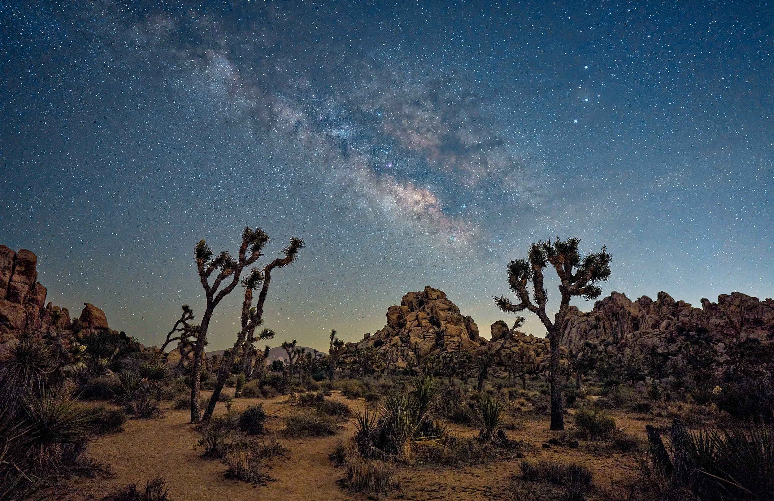 Milky Way Core at Joshua Tree National Park near Hidden Valley.
