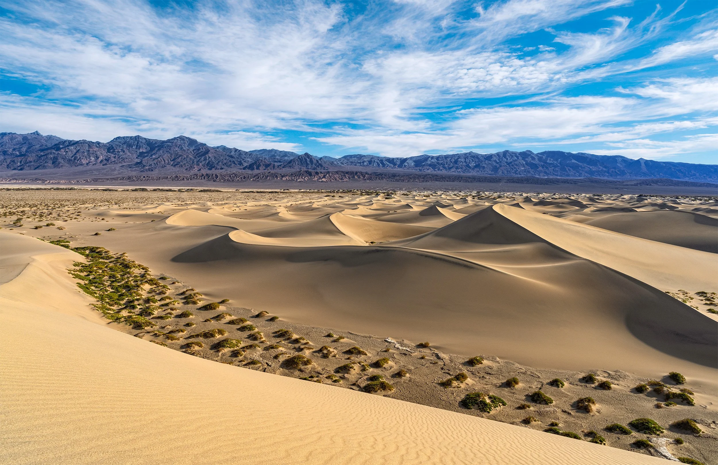 Mesquite Flat Sand Dunes at Death Valley National Park.