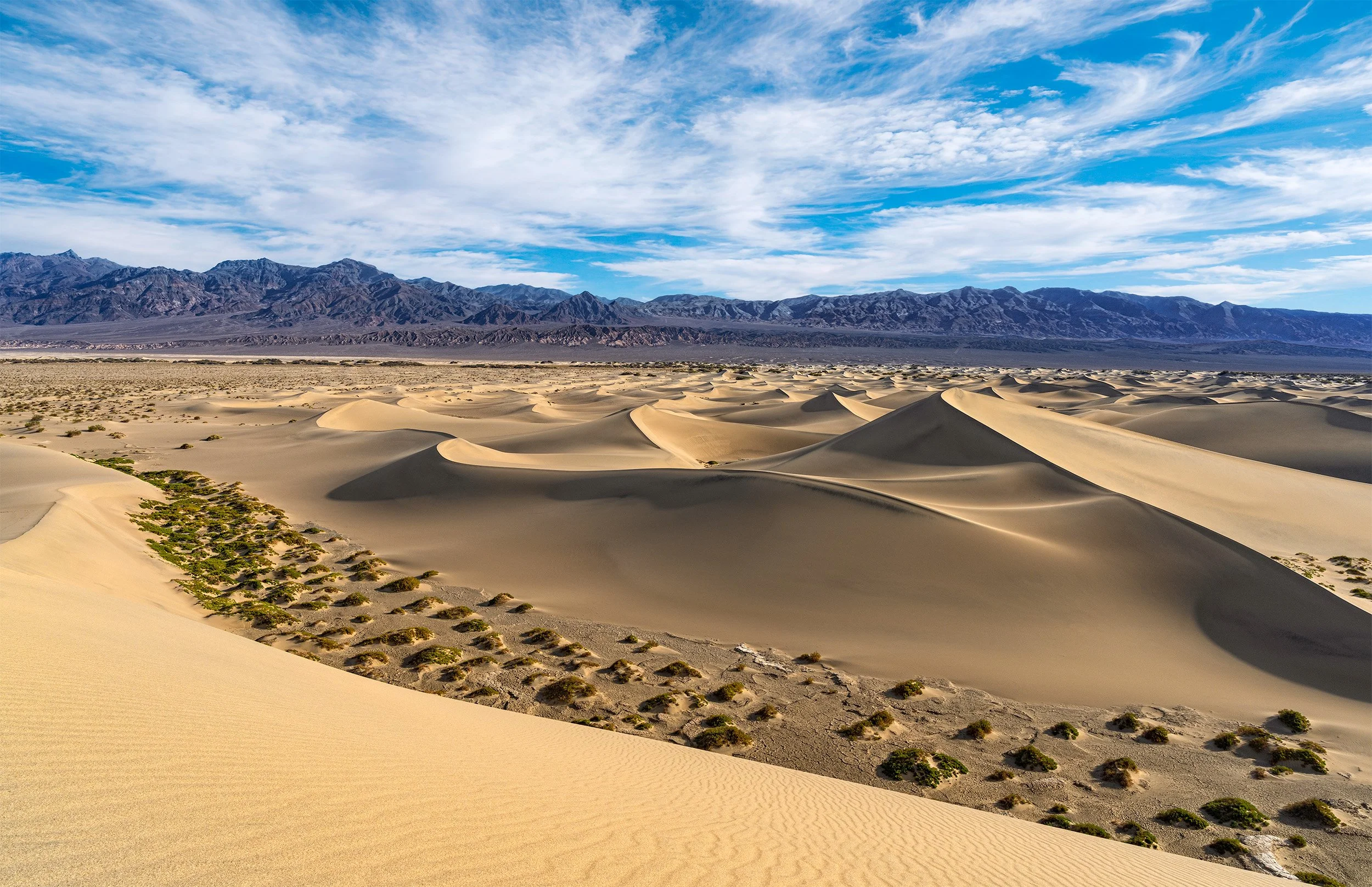 Mesquite Flat Sand Dunes at Death Valley National Park.