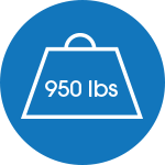 950 lb Weight Capacity