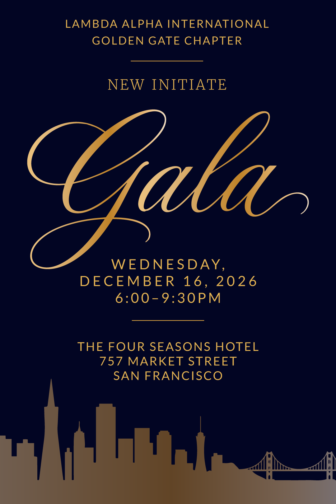 2026 New Initiates Gala 