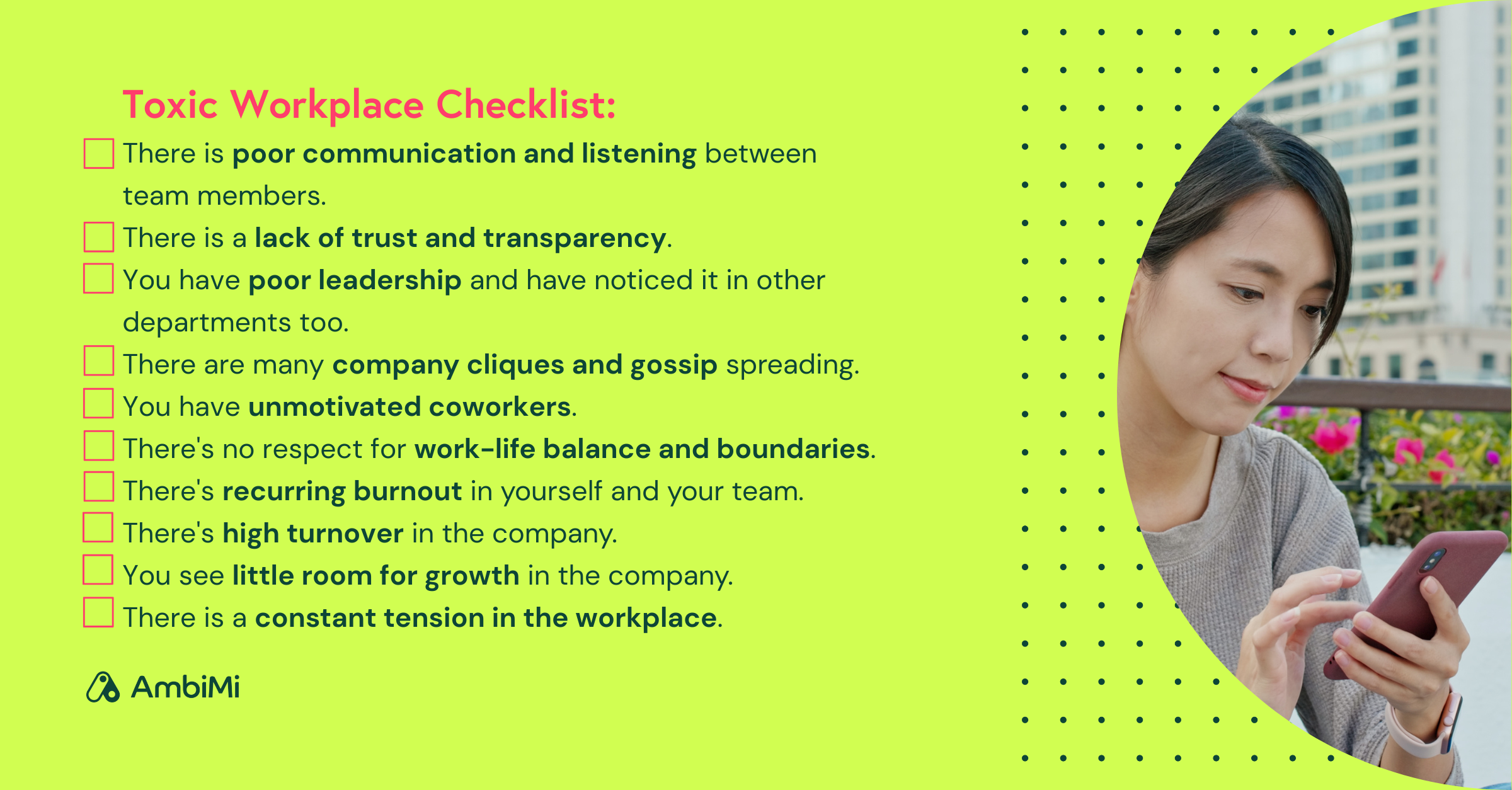 10 Signs of a Toxic Workplace: A Checklist for Managers - HSI