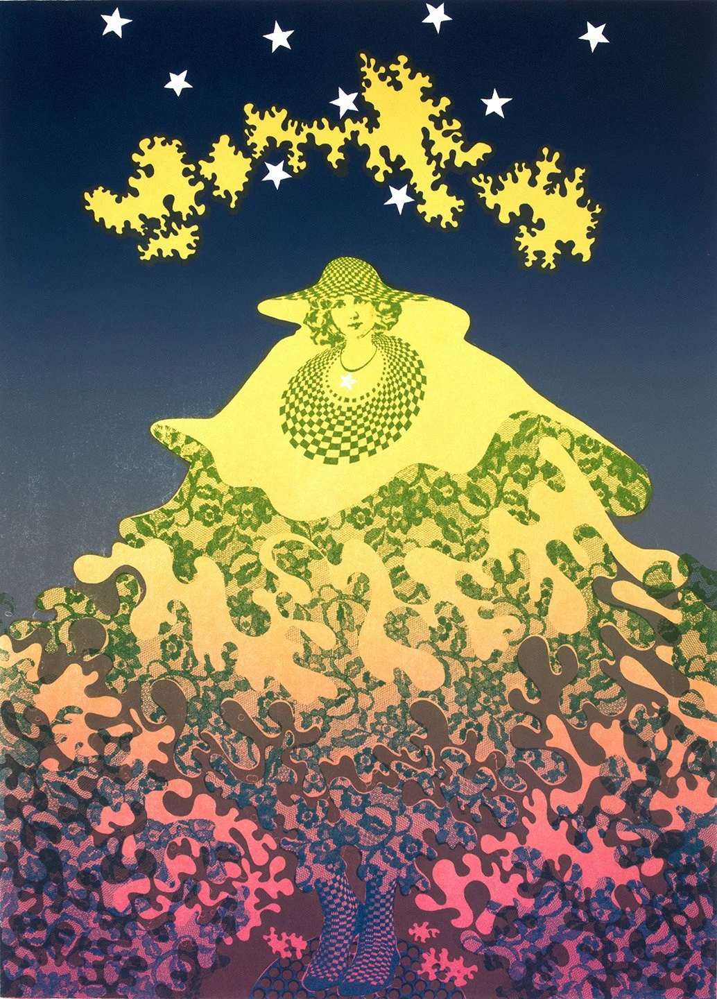 Star Mountain | 1974 | Lithograph on arches paper | 25 × 18 inches