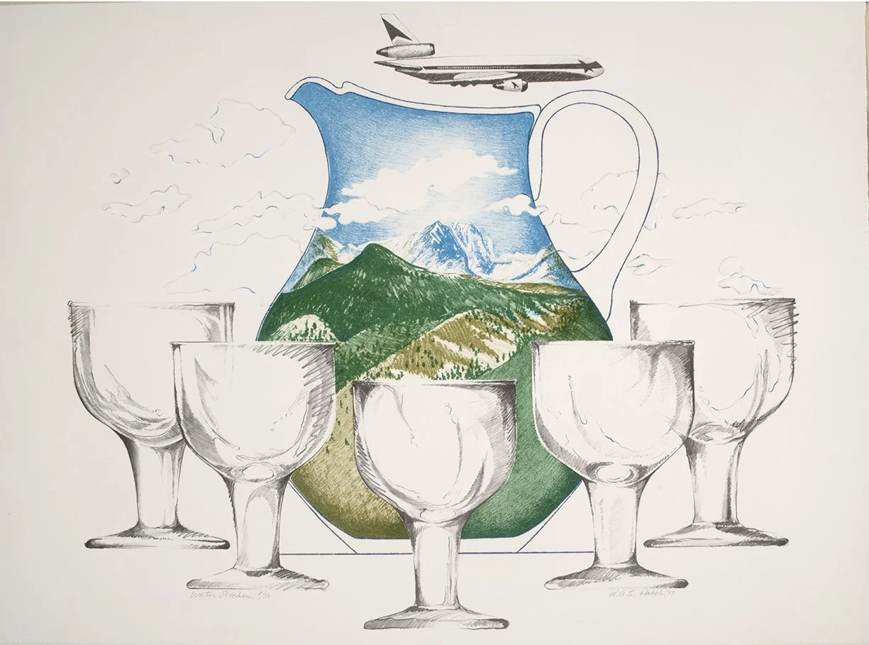 Water Pitcher | 1977 | Etching, lithography, and offset printing on aches paper | 22 × 30 inches