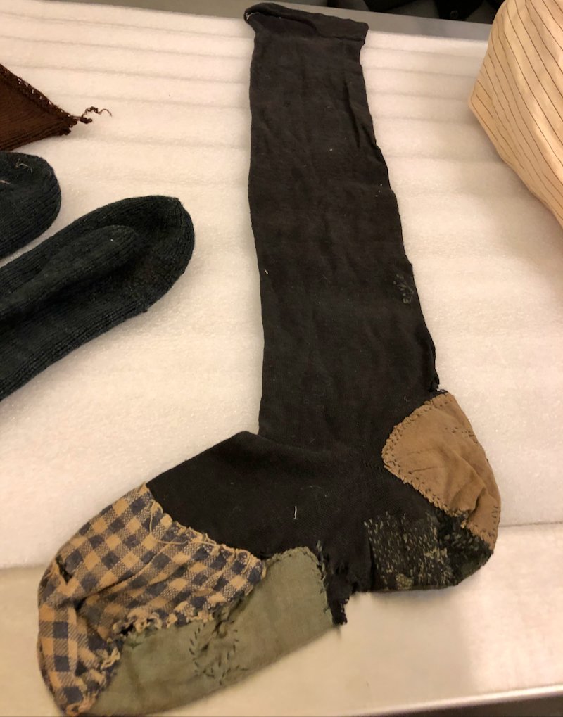   A WELL-WORN SOCK    Mindful Mending is not a new concept.   