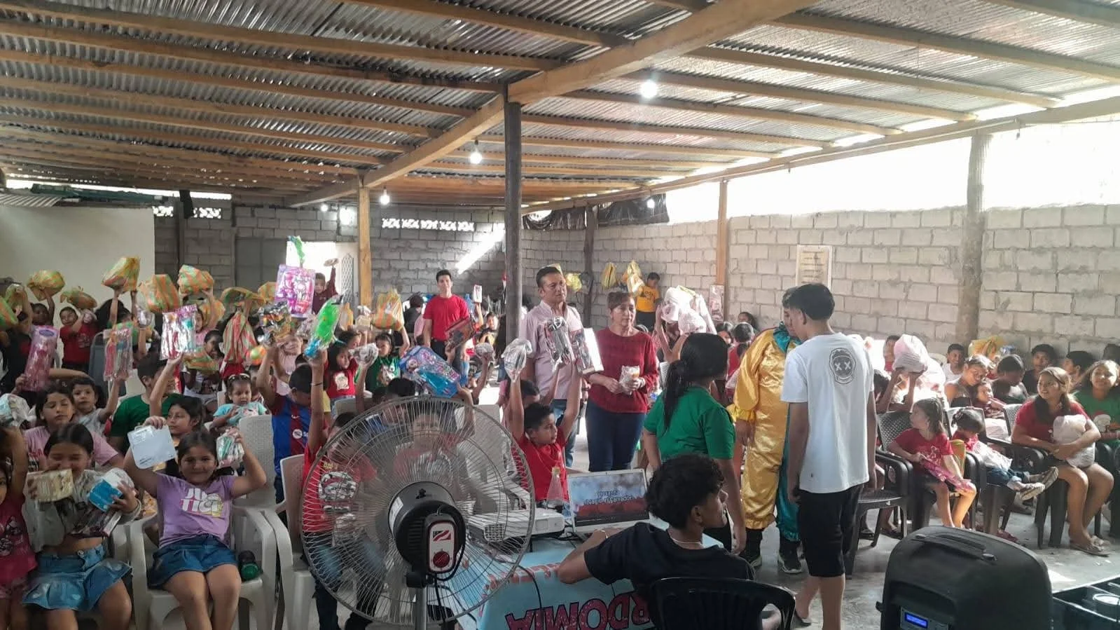 Christmas party in Los Rios Province 