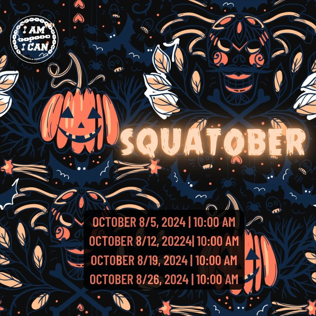 May your squats be heavy, And your depth be low,
Squatober comes but once a year, So squat, eat, and grow🍑🎃👸🤴