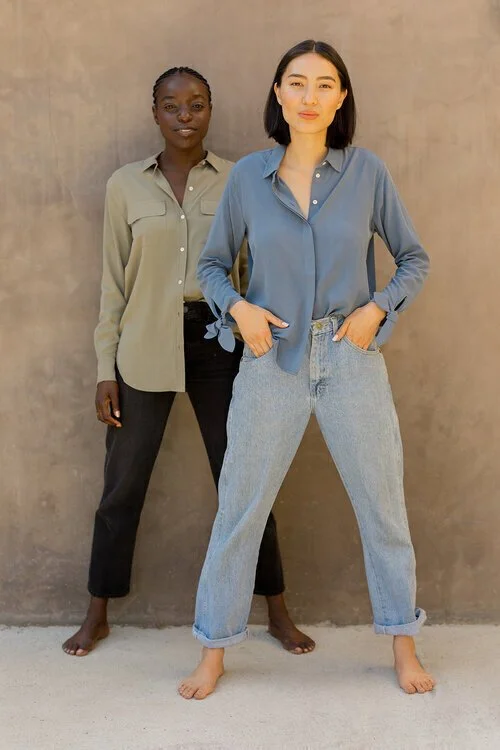 Sustainable button down shirts Clearance