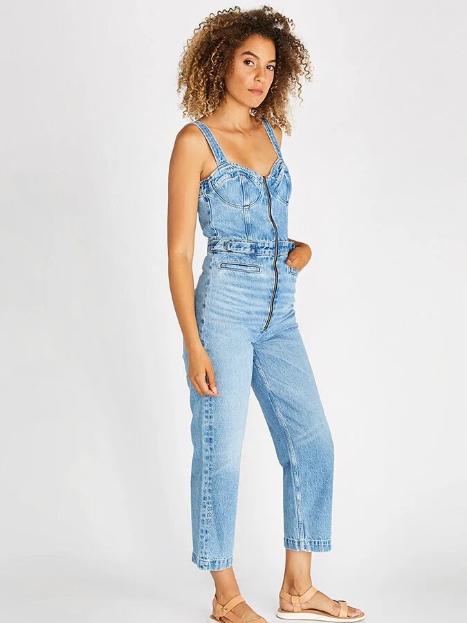 Summer denim jumpsuit Clearance
