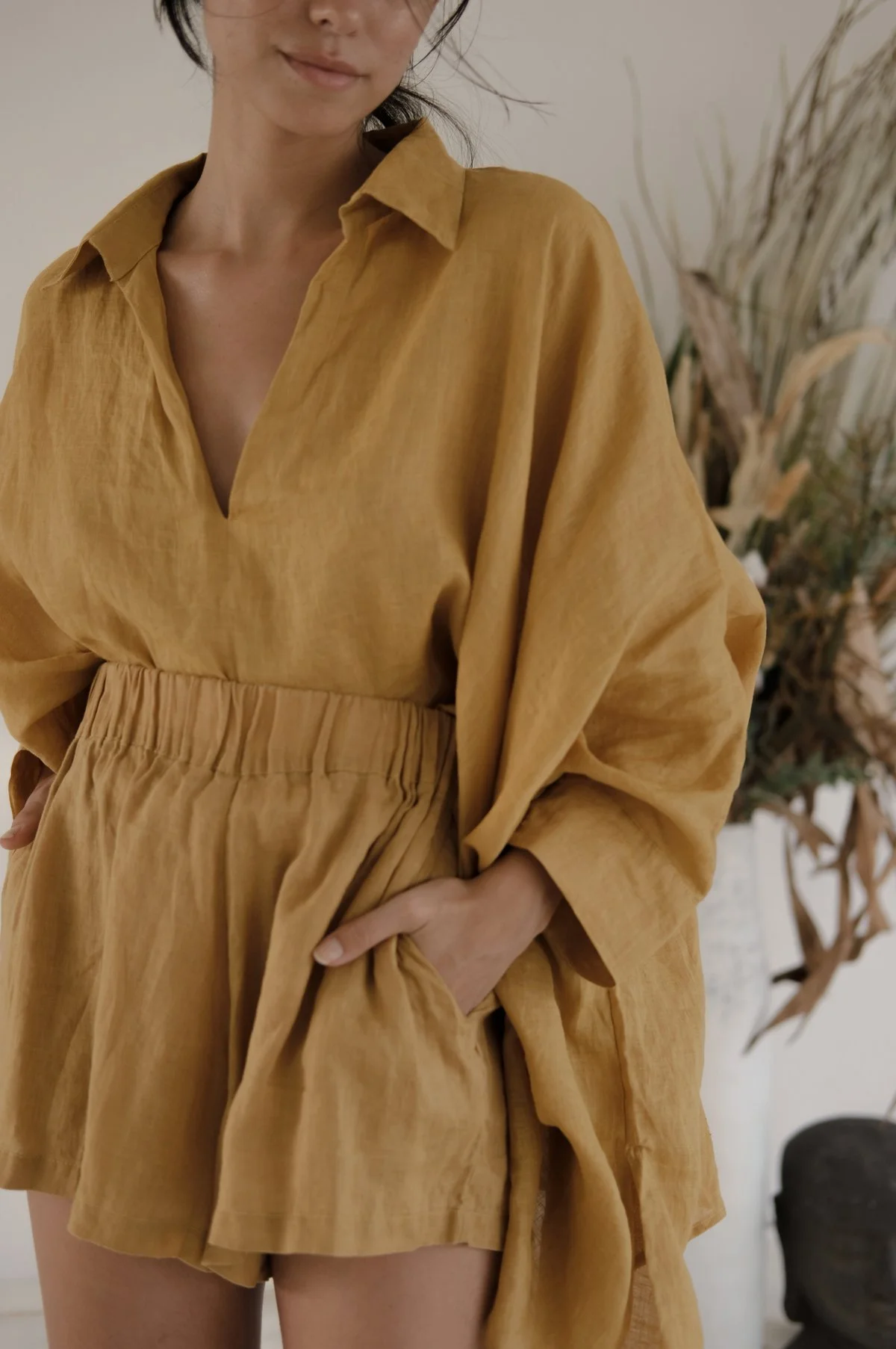Sustainable Linen Shorts 