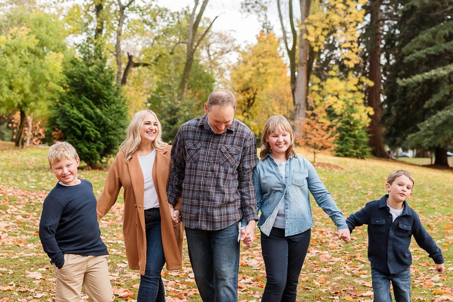 &quot;Life is full of beautiful transitions, and I love capturing them through my lens! 🍂📸 Last fall, I had the joy of photographing Autumn and her growing blended family at the stunning Wright Park. The vibrant autumn leaves provided the perfect b