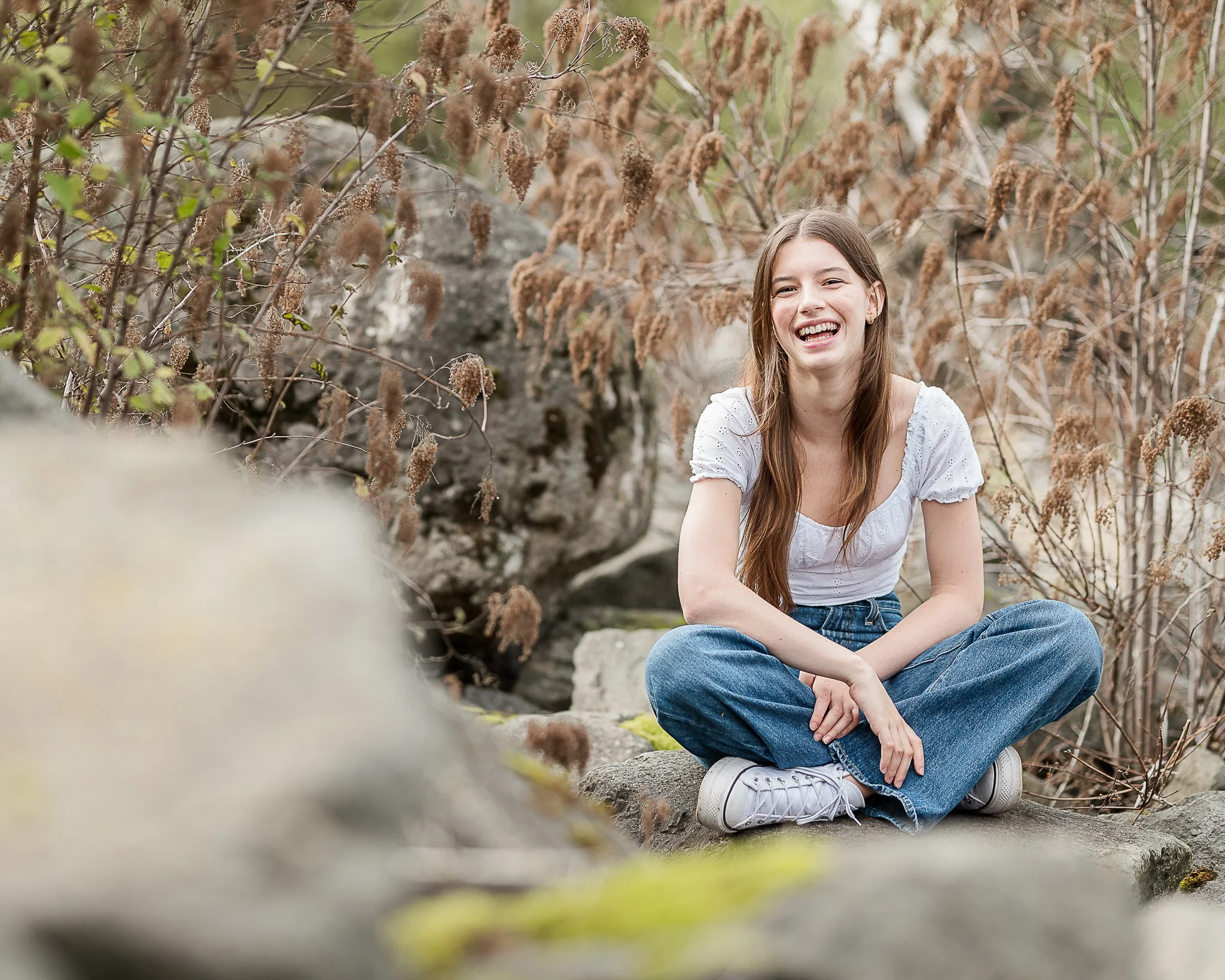 Clara's Ballerina Fall Tacoma Waterfront Senior Photo Session