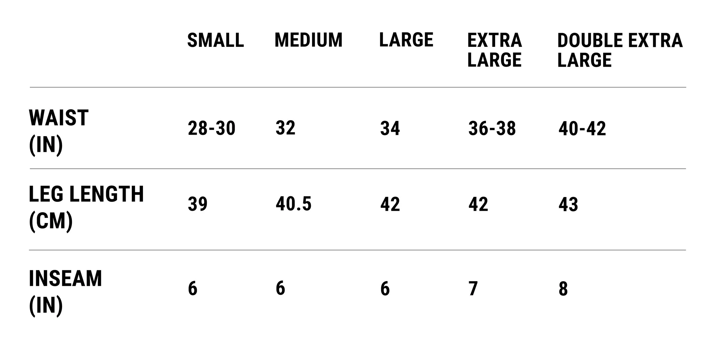 SIZE GUIDES — Leonard's Selection