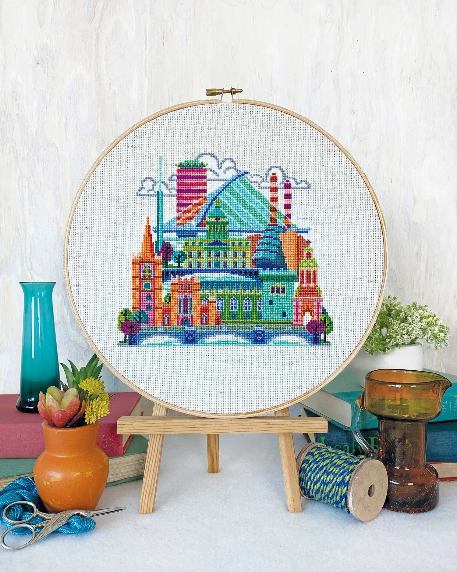 Pretty Little Hong Kong - printed cross stitch pattern