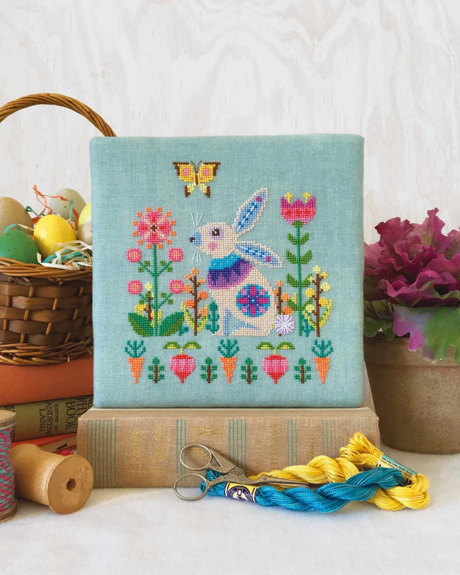 Sweet Sprint - printed Easter cross stitch chart — Satsuma Street sweet-sprint-printed-easter-cross-stitch-chart-satsuma-street