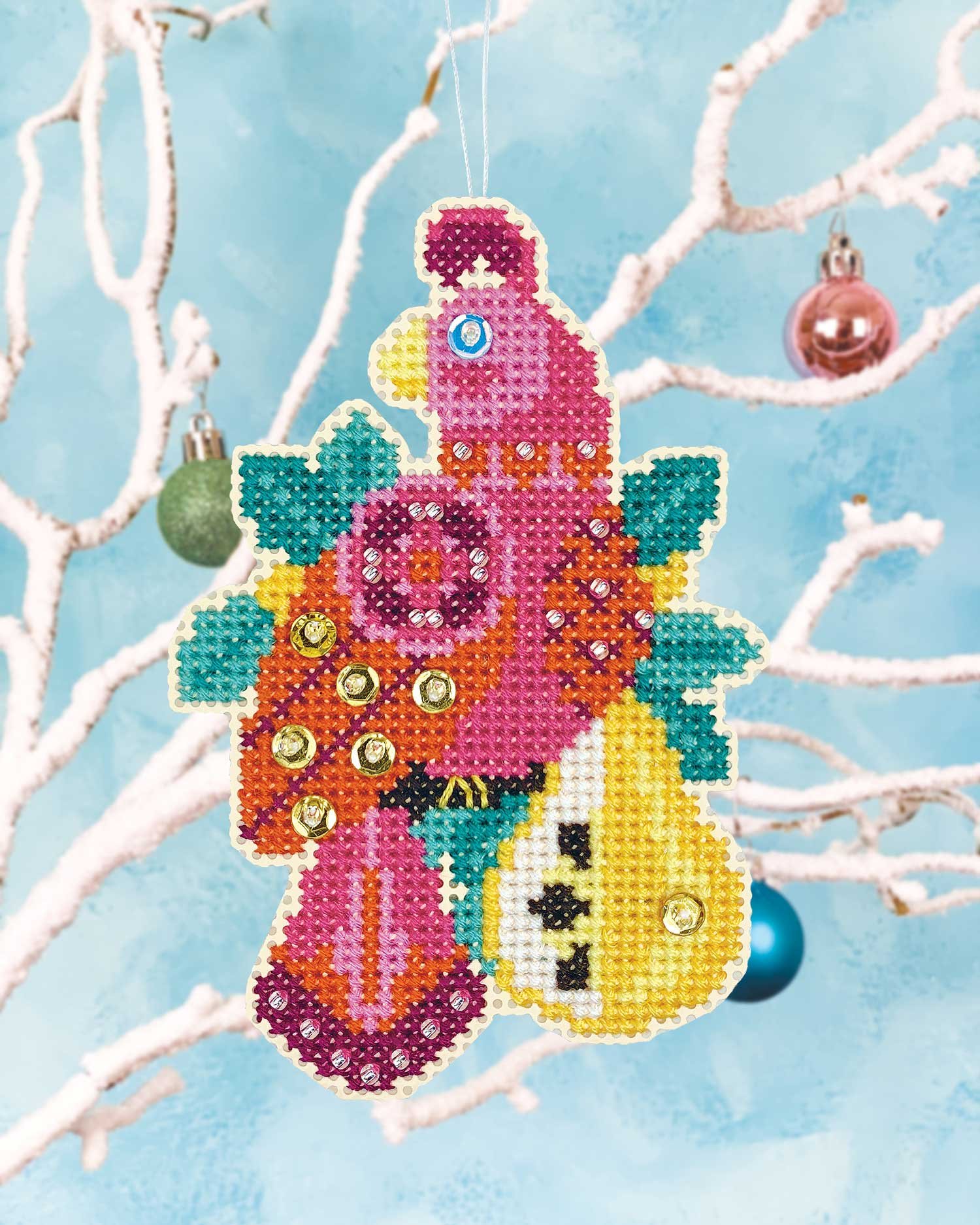 Oh What Fun! - modern cross stitch Christmas stocking pattern - Satsuma  Street — Satsuma Street