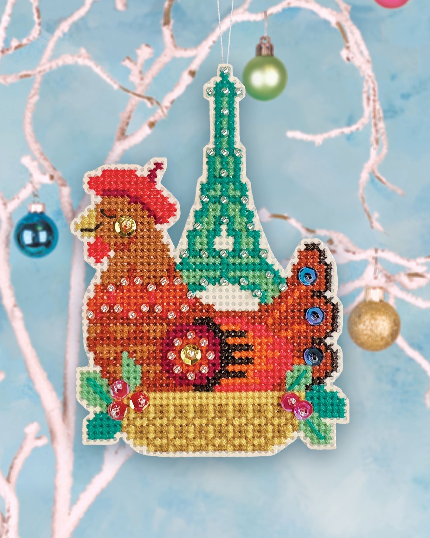 Embroidery Kit - French Hen - A Threaded Needle