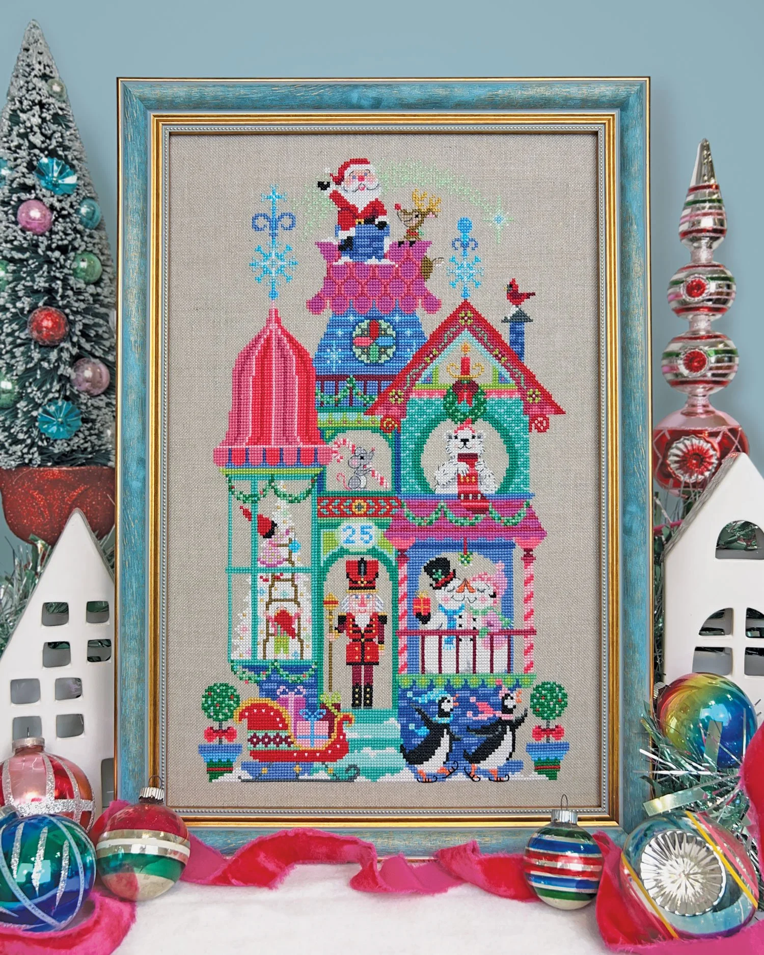 Holiday House - Christmas secret stitch along PDF — Satsuma Street