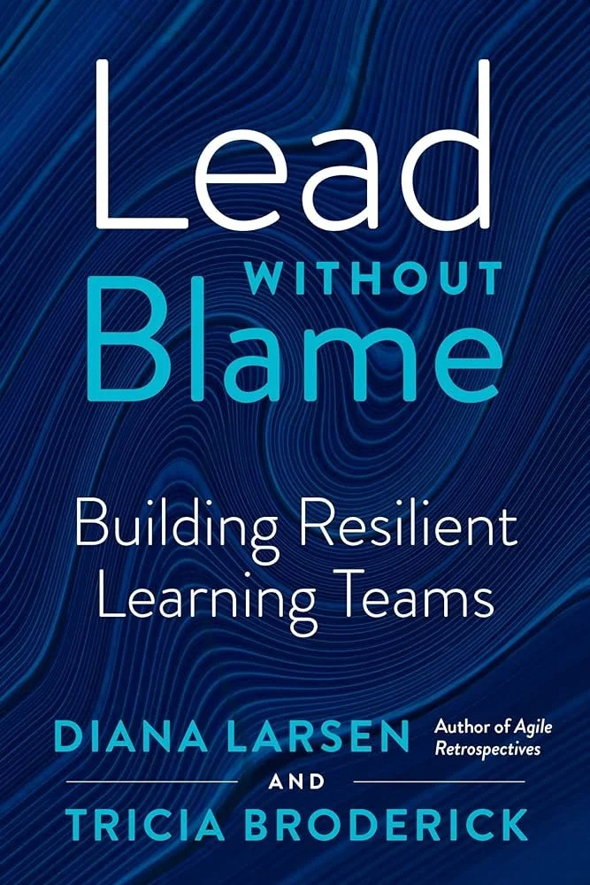 A cropped image of the cover of "Lead Without Blame", a book by Tricia Broderick and Diana Larsen