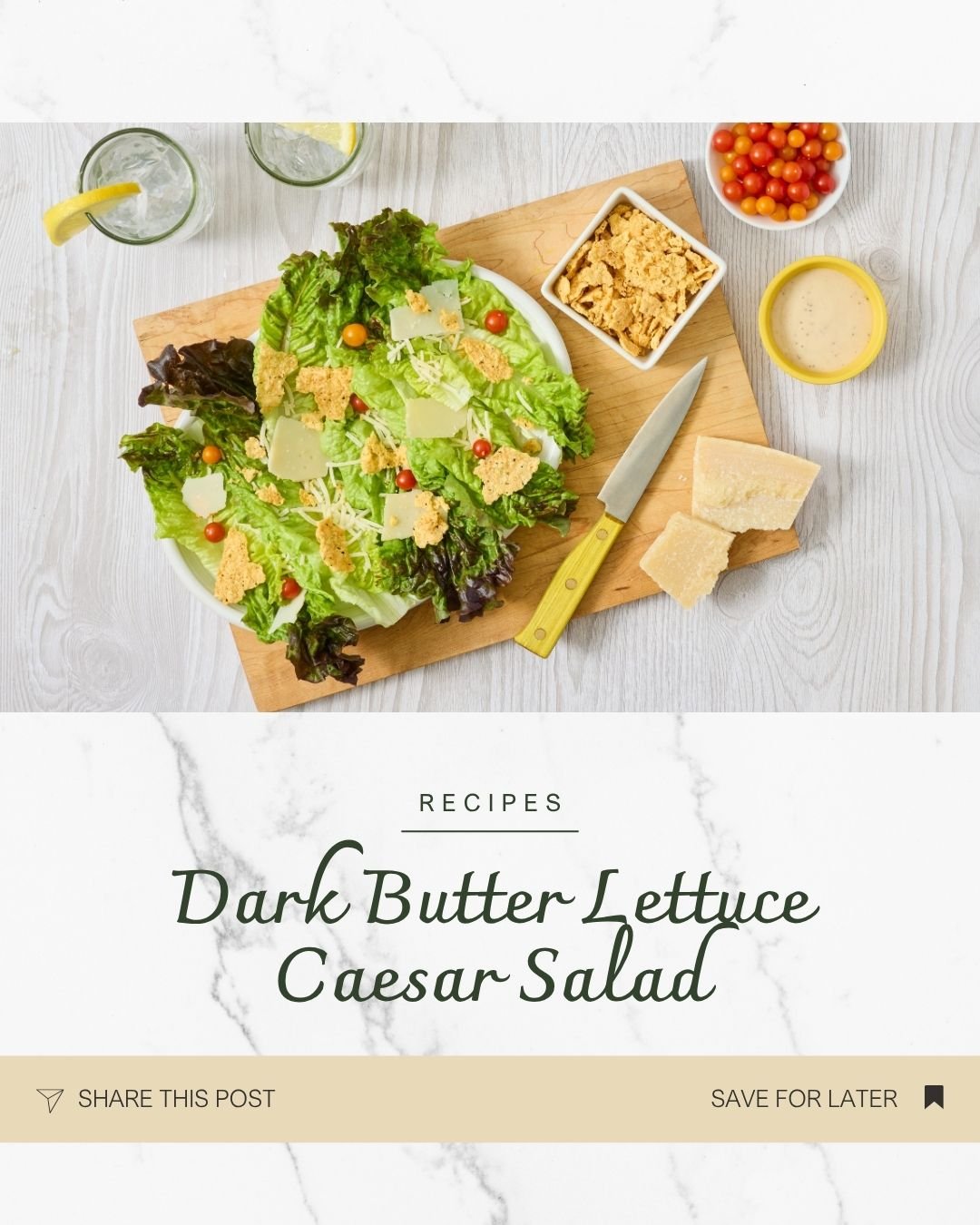 Crisp, refreshing, and anything but ordinary 🥗✨

Upgrade your Caesar with dark butter lettuce, shaved Parmesan, juicy tomatoes, and the perfect crunch from Joyfull Bakery Parmesan Crisps.

Simple ingredients, seriously delicious results.

📸: @setcr