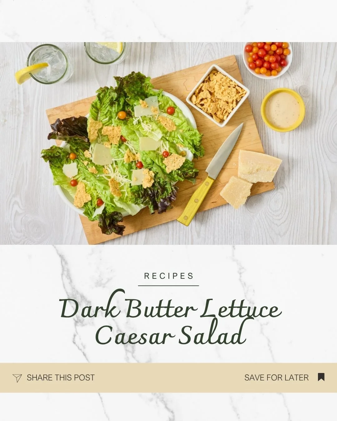 Crisp, refreshing, and anything but ordinary 🥗✨

Upgrade your Caesar with dark butter lettuce, shaved Parmesan, juicy tomatoes, and the perfect crunch from Joyfull Bakery Parmesan Crisps.

Simple ingredients, seriously delicious results.

📸: @setcr