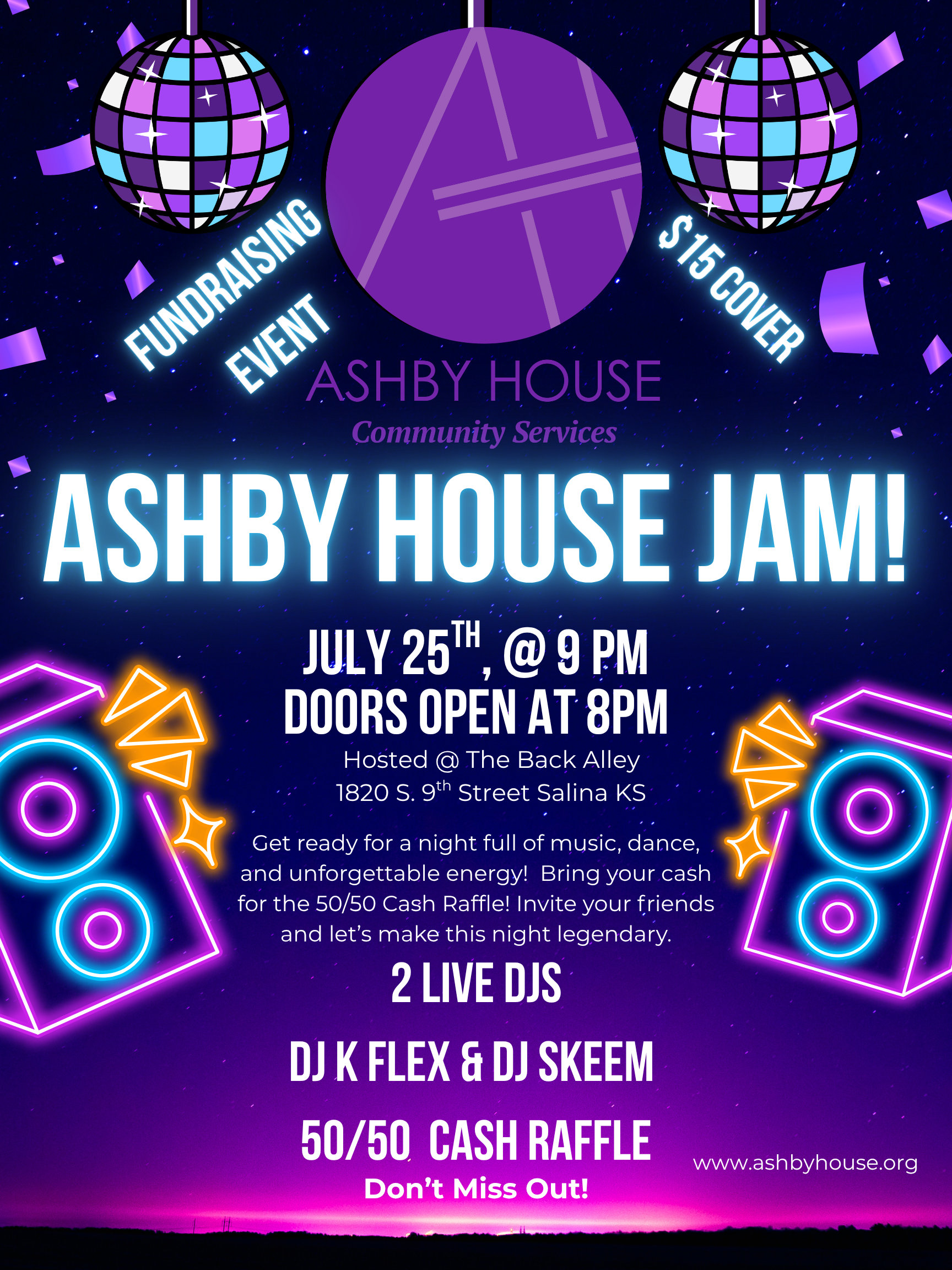 Ashby House JAM TICKETS