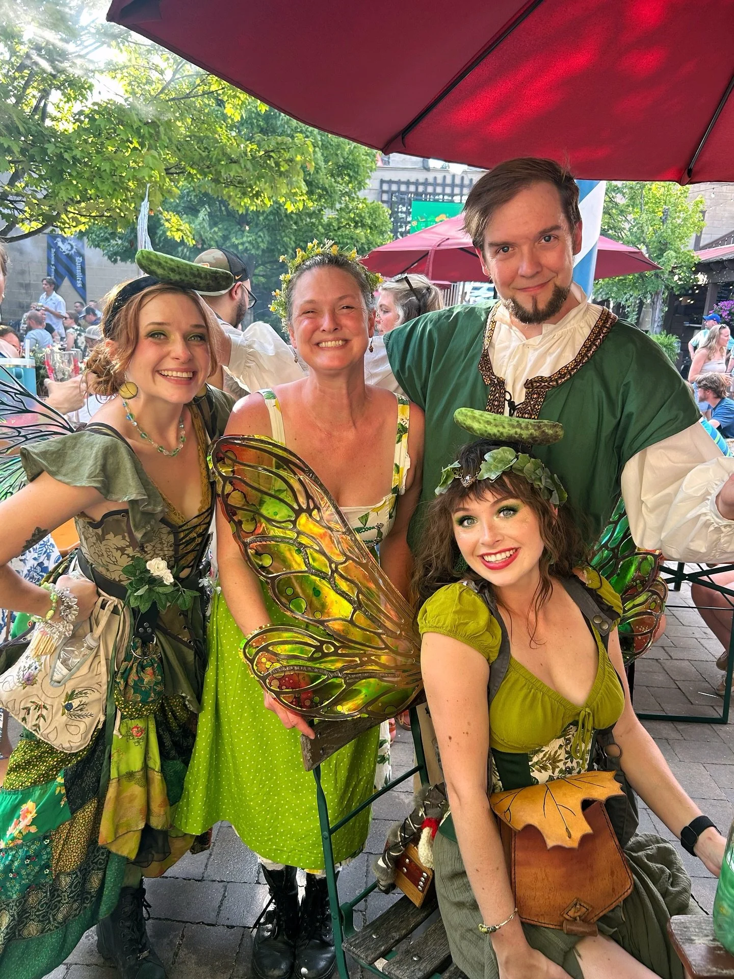 Looking back on a wonderful time this summer at Schulz Brau&rsquo;s Gherkin Fest with our pickle fairies and Reverend Gherkin! 🥒 Thank you for having us add a little magic to the Biergarten! 🧚

Be sure to check out Oktoberfest at @schulzbraubrewing