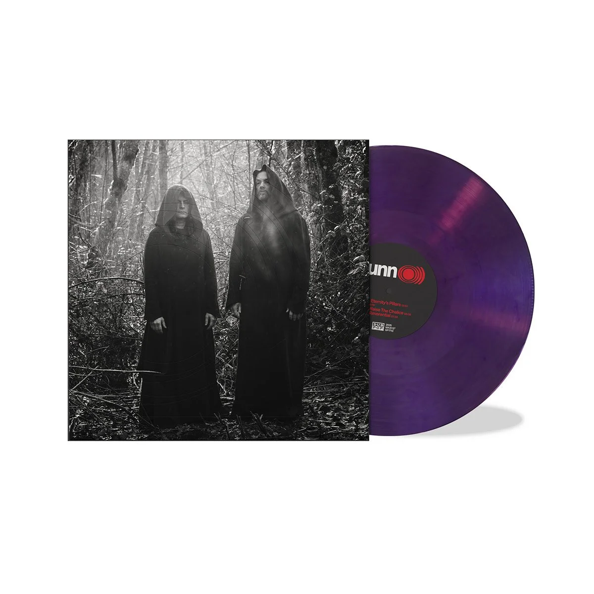 Alexandra Groover for SunnO))) Eternity's Pillars Purple Vinyl Sub Pop Photo Charles Peterson