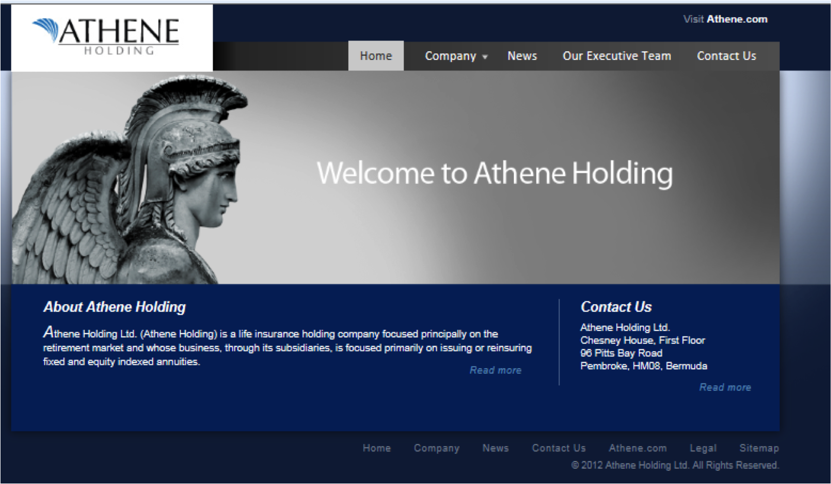 Athene Holding website, 2015