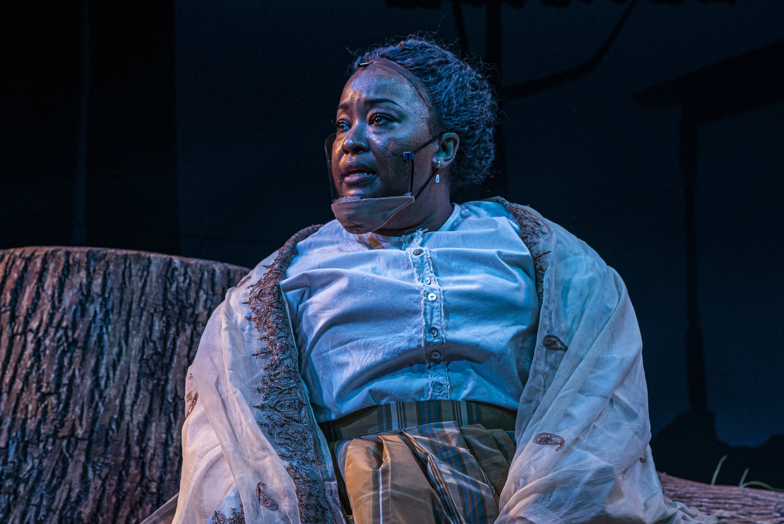  Actor Britny Horton performs in the University of Iowa Theatre Department production, Before the Park on Thursday, March 10th, 2020. Before the Park is set in the predominantly black community of Seneca Village as its citizens are being forced to fl
