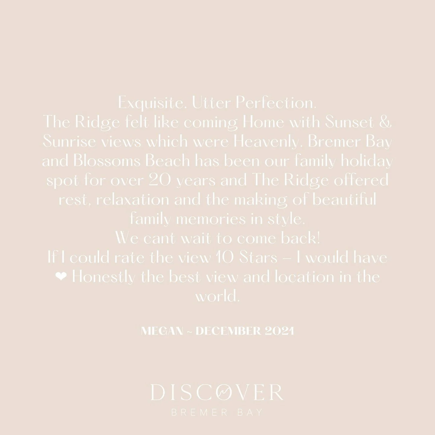 Guest reviews from The Ridge. 💌⁠
⁠
⁠
#theridge #guestreviews #discoverbremerbay #bremerbay #bremerbaywa #amazingsouthcoast #thisisWA #southcoastwa #justanotherdayinwa #urbanlistperth #westernaustralia #thesouthwestedge #mustdowa #adventureawaits #we