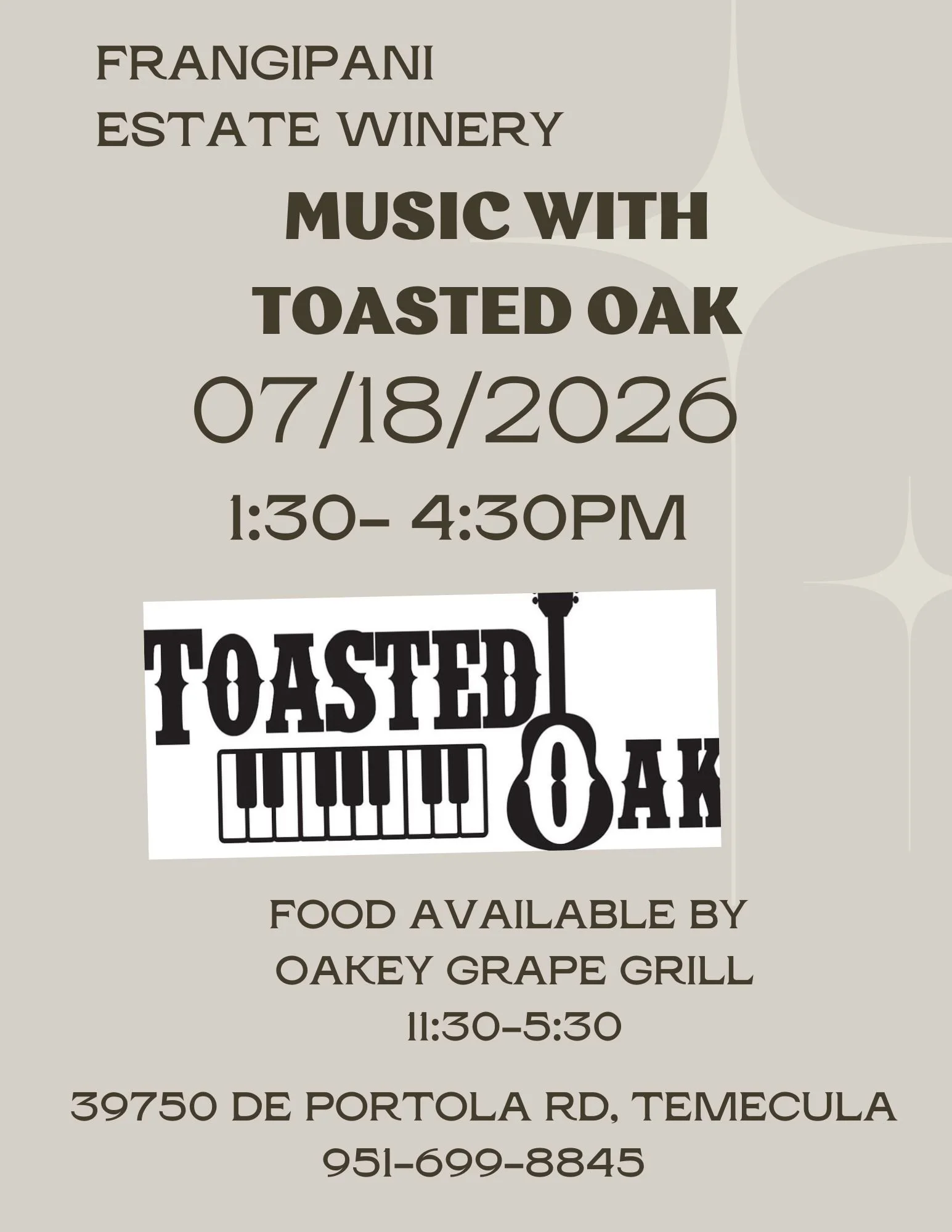 Music with Toasted Oak 