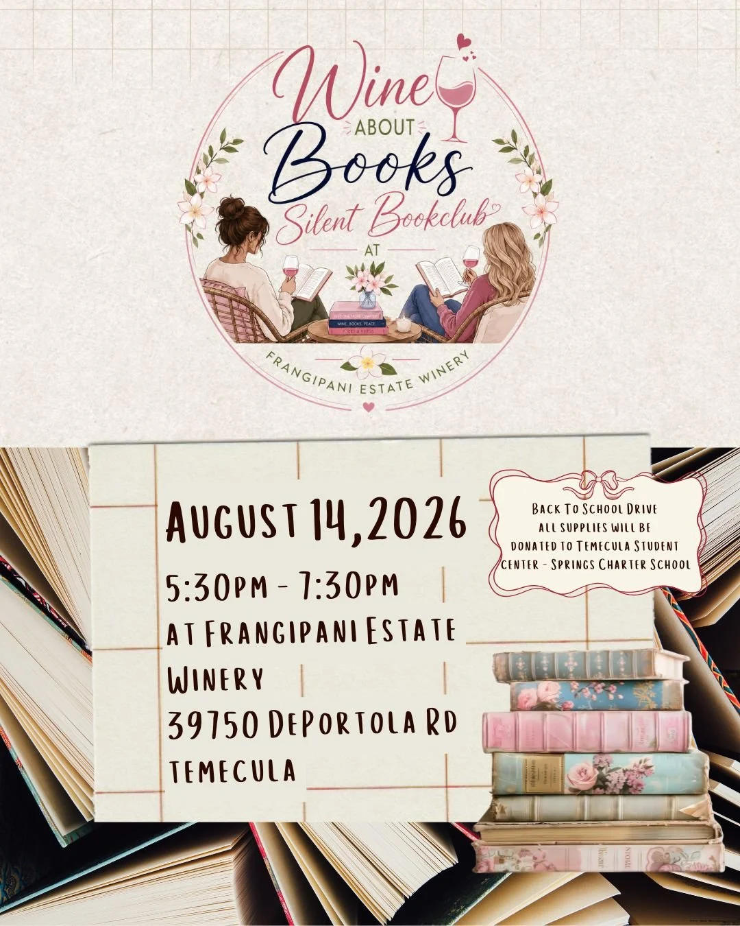 Wine About Books-Silent Book Club