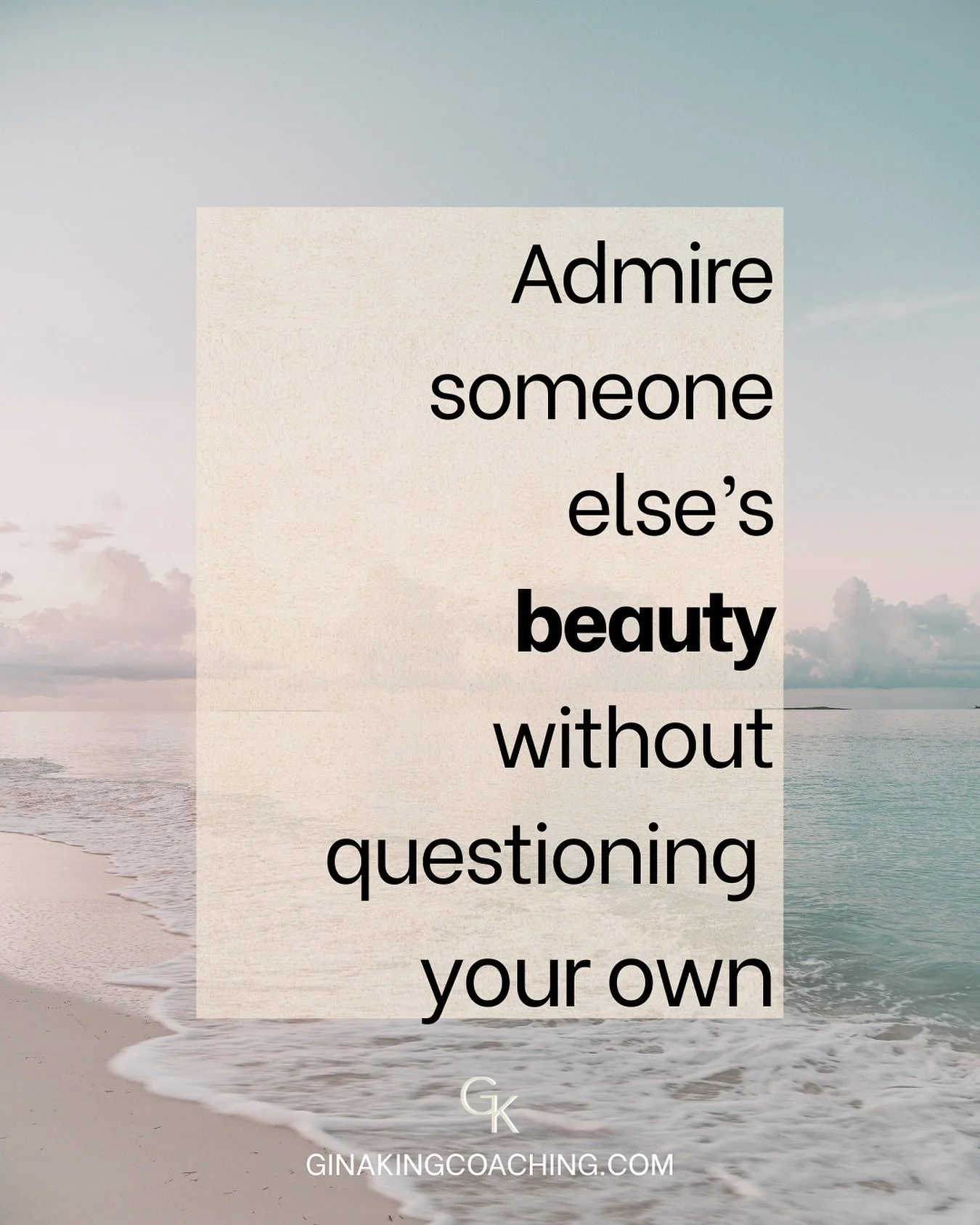 Ever see someone and instantly go down the &ldquo;ugh, I&rsquo;m not as&hellip;&rdquo; rabbit hole?
Yeah. Been there.

Here&rsquo;s the thing &mdash; their beauty, success, or confidence doesn&rsquo;t take a single thing away from yours. The problem 