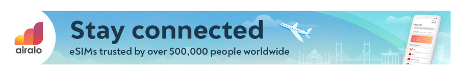 Banner for eSim company airalo
