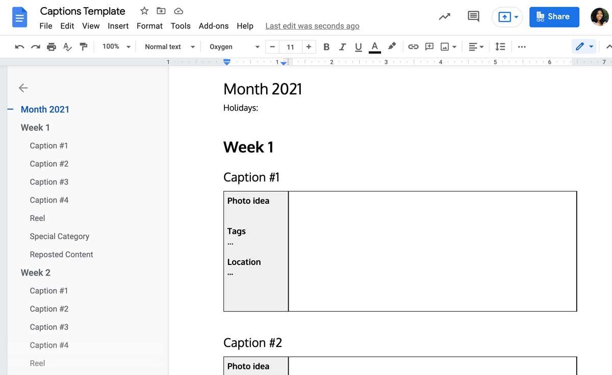 How do I share a Google Doc as a template?