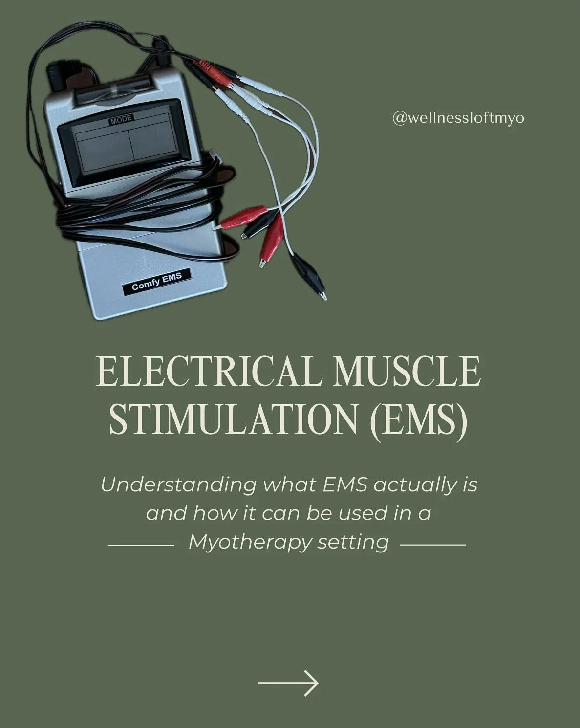 Electrical Muscle Stimulation (EMS) explained 👆🏼

Been loving incorporating this modality into some of my treatments ⚡️💪🏽