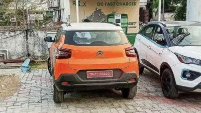 Citroen eC3 EV spied at charging station beside Nexon EV: Check dimensions, launch date, specifications