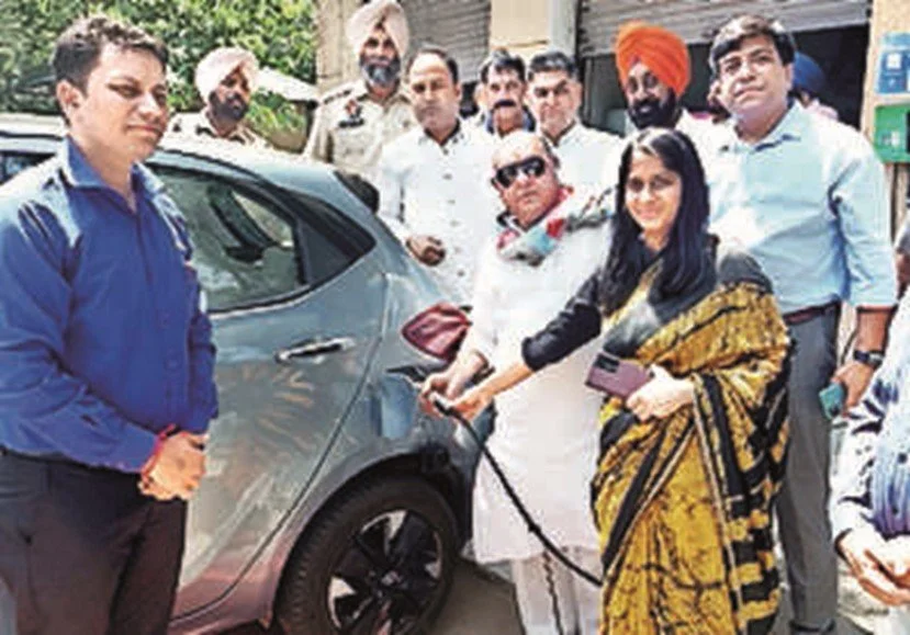 MC runs EV station trial