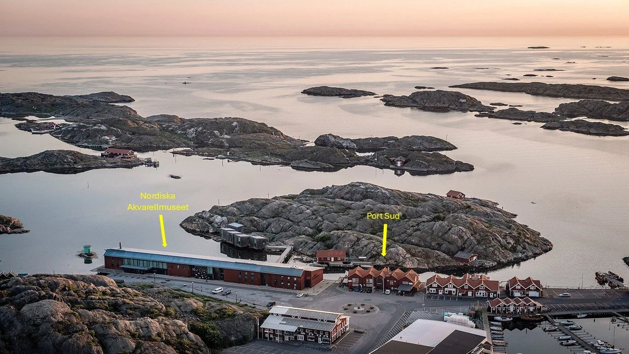 Bistro Port Sud vid Nordiska Akvarellmuseet i Skärhamn