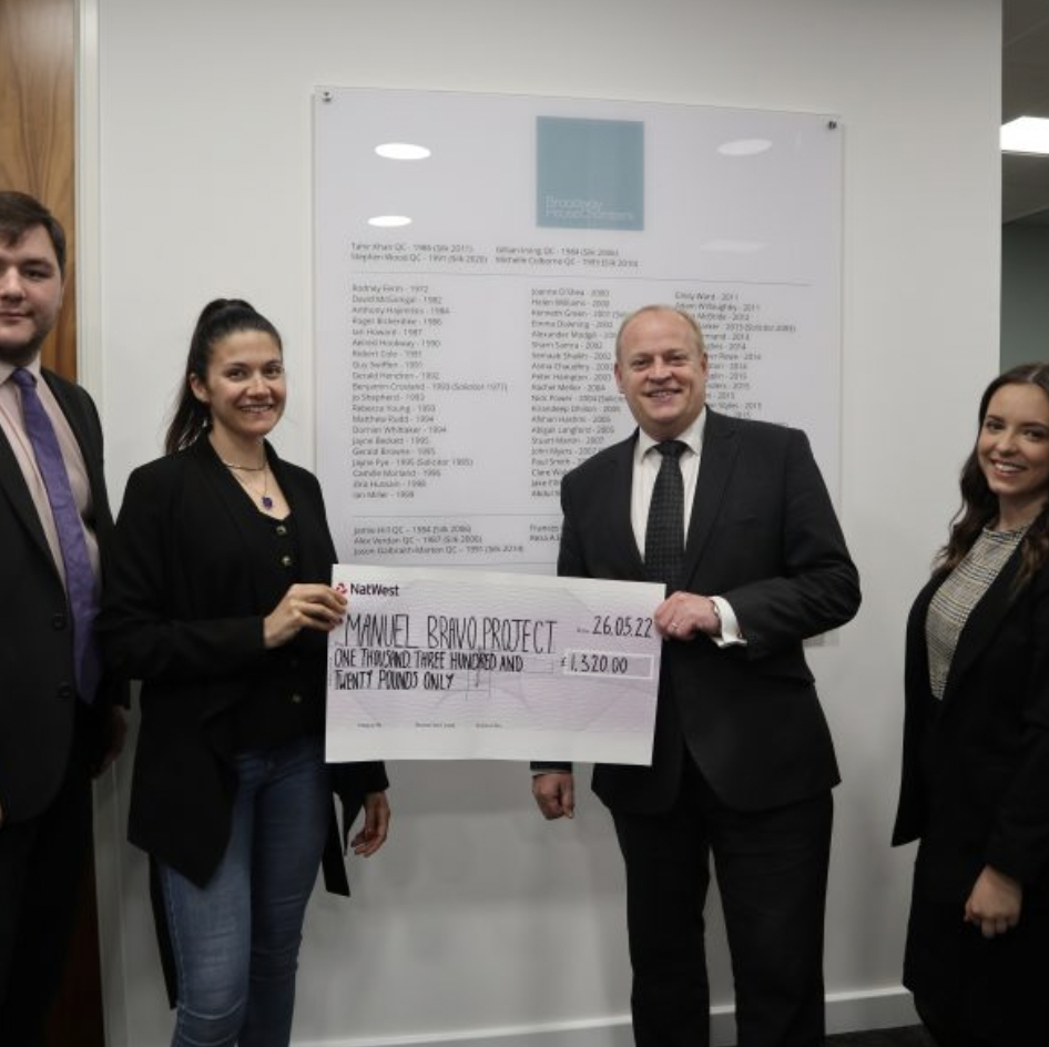 Employment Law Charity Pub Quiz Raises £1,320 for Manuel Bravo Project