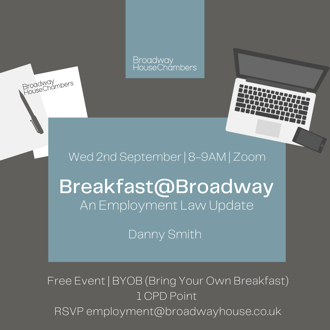 Breakfast @ Broadway - An Employment Law Update via Zoom
