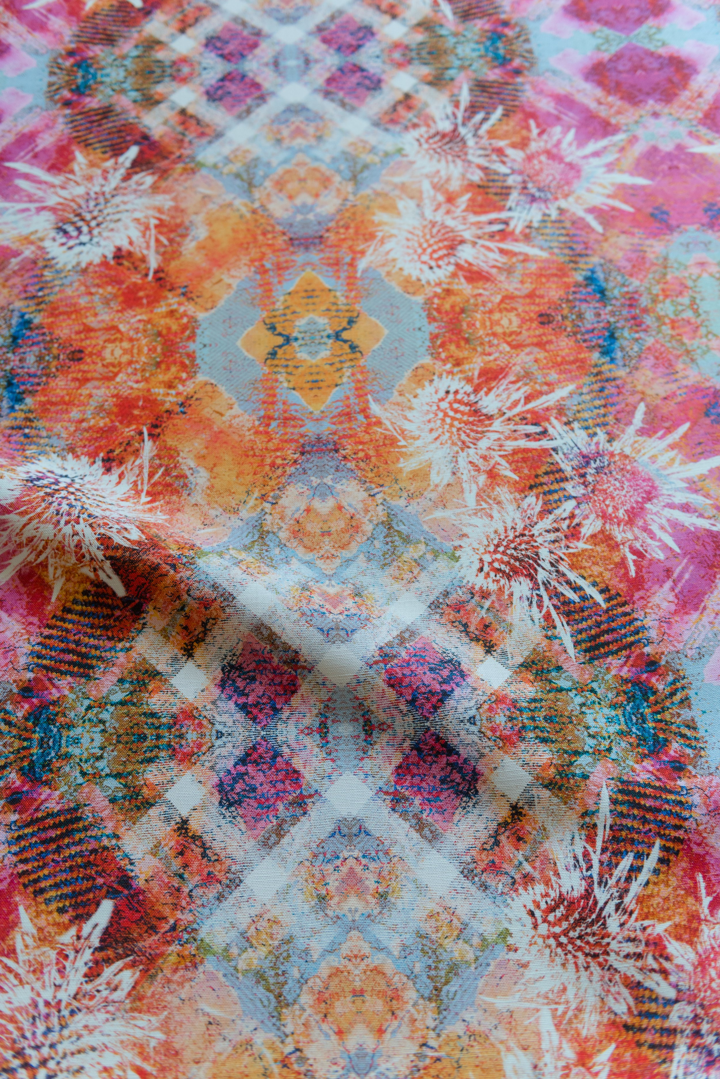 Fine Art Pink Thistle Linen Union