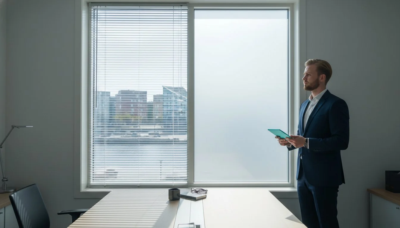 Smartfilm vs. tradisjonell solskjerming: Hva er best for ditt kontor?