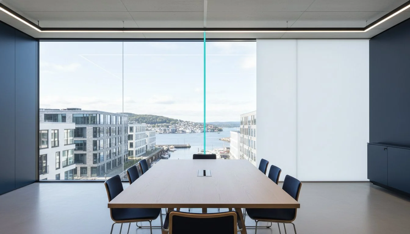 PDLC film i Norge: Den komplette guiden til smartglass (2026)