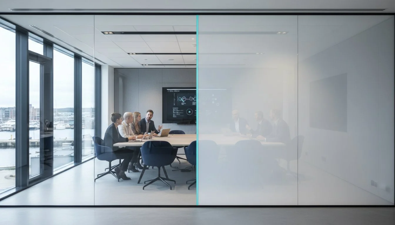 Hvordan fungerer smartfilm? Fra klart glass til privat sone på et blunk