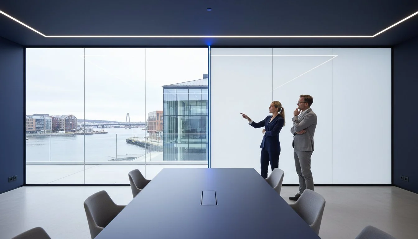 Smartglass nybygg: Slik planlegger du fremtidens glassflater i 2026